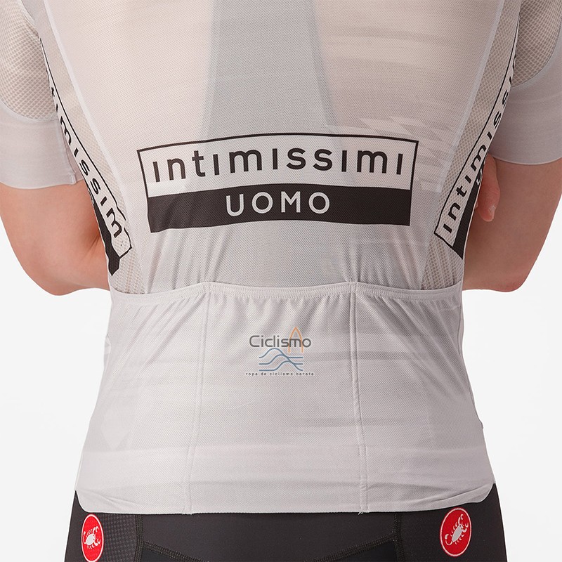 Giro d'Italia Ropa Ciclismo Culotte Corto 2023 Hombre Mangas Cortas Blanco